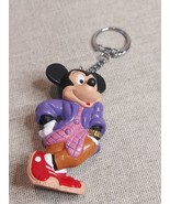 Vintage Handpainted Bullyland Retro Mickey Mouse Keyring - $17.85