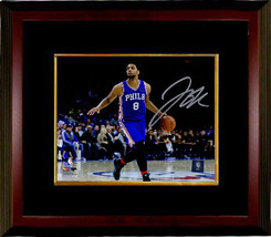 Jahlil Okafor signed Philadelphia 76ers 8x10 Photo Custom Framed (horizo... - £58.63 GBP