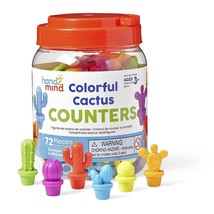 Colorful Cactus Counters, Counters For Kids Math, Counting Objects, Colo... - $27.48