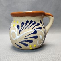 Jarrito de Barro Folk Art Pottery Coffee Mug Cup Cozumel Souvenir Hand P... - $14.84