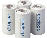 Eneloop Panasonic BQ-BS1E4SA D Size Battery Adapters for Use with Ni-MH ... - $13.24