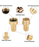Best Garden 3/4 In. Brass Octagon Heavy-Duty Hose Brass F&amp;M  GHT Repair Kit - $241.19 MXN