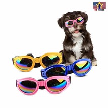 Dog Cat Goggles Eye Wear UV Protection Foldable Adjustable Waterproof Pet Sungla - £6.95 GBP+