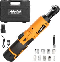 Cordless Ratchet Wrench Set, 3/8&quot; 12V Battery Powered Ratcheting, Lbs 400 Rpm - £44.83 GBP