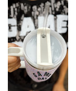 White GAME DAY Rhinestone Handle Large Tumbler 40oz - $31.42