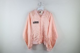 Vintage 90s Grease Womens XL Spell Out Pink Ladies Satin Bomber Jacket P... - £47.55 GBP