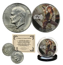 Han Solo - Star Wars Officially Licensed 1976 Eisenhower Ike Dollar U.S. Coin - £9.71 GBP