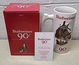 2023 Budweiser Holiday Stein 90th Anniversary Edition Clydesdale Mug Ser... - $561.06 MXN
