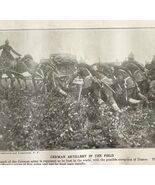 1914 German Artillery In The Field WW1 Photo Print Antique Military War  - €25,75 EUR