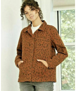 Universal Thread Women&#39;s Brown Leopard Print Chore Shacket Sz XS NWT - £23.66 GBP