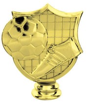 Soccer Shield Figure Game Sport Team Player Trophy Award LOW AS $2.99 ea T-171 - £5.57 GBP+