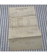 Texas Comptrollers Office 1903 Signed J. W. Stephens - $329.91 MXN