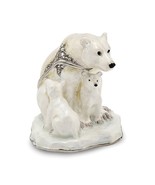 Bejeweled Polar Bear &amp; Cubs Trinket Box - $147.69 CAD