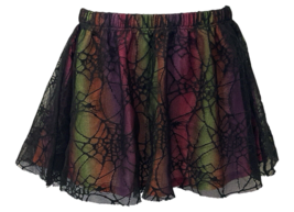 Girls Mesh Rainbow Skirt Tutu Size 2T Black Lined - $15.67