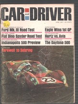 Car and Driver-6/1967-Farewell To Sebring-Baby Ferrari - £32.56 GBP