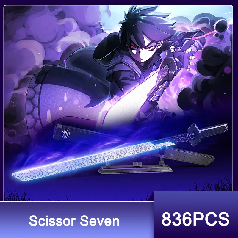 800+PCS Anime Scissor Seven Assassin Blade Sword Building Blocks Ninja Knife - £37.61 GBP+
