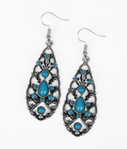 Paparazzi Fantastically Fanciful Blue Earrings - New - £3.56 GBP
