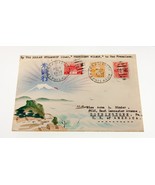 Karl Lewis 1935 Handbemalt Aquarell Abdeckung Japan Sich Pa, USA Prez Wi... - $349.72 CAD