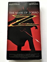 THE MASK OF ZORRO--Antonio Banderas &amp; Anthony Hopkins VHS 1998  - £2.37 GBP