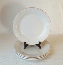 Lenox FRENCH PERLE GROOVE WHITE Dinner Plates ~ Set of 4 - £37.65 GBP