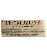 Thayer&#39;s Thymozone Medical 1894 Advertisement Victorian Medical ADBN1hh - $19.99