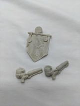 Set Of (3) Warhammer 40K Miniature Bits And Pieces Gun Arms Flag - $9.89