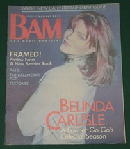 GO GO&#39;S BELINDA CARLISLE BAM VINTAGE MAGAZINE 1987 - $29.99
