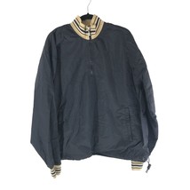 Champion Mens Vintage Nylon Pullover Cinch Waist Lined Pockets Black Bei... - £18.88 GBP