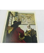 VintageOfficer and Laughing Girl Jan Vermeer Postcard 52714 - $11.87