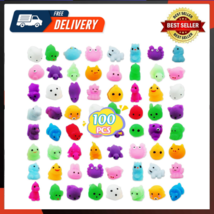 100 Pack Mochi Squishy Toy Mini Squishies Party Favors Fidget Toys For Kid Adult - £21.09 GBP