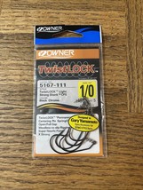 Owner Twistlock Light Strong Shank Hook Size 1/0 - £6.32 GBP