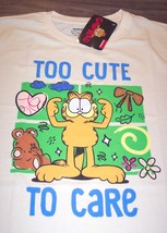 Garfield Too Cute To Care T-Shirt Mens Medium New W/ Tag Pooky Bear - £15.92 GBP