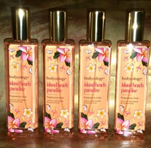 4 Bodycology Island Beach Paradise Fragrance Body Mist Tropical Perfume Spray - £18.68 GBP