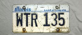 Classic United States Illinois 1992 Passenger License Plate # WTR-135 - $5.89