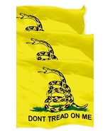 Three Pack Gadsden (Don&#39;t Tread on Me) Flags 3&#39;x5&#39; Feet Brass Grommets A... - £26.37 GBP