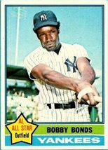 1976 Topps Bobby Bonds, New York Yankees, Baseball Card #380, for Christmas Gift - £2.35 GBP