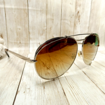 DIFF Eyewear Gold Metal Gradient Aviator Sunglasses - Koko GD-BG22 63-12... - $44.50