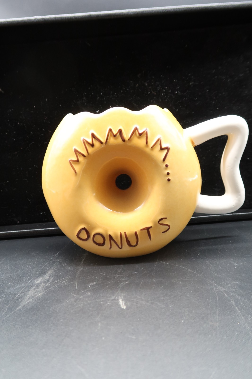 Donut Shaped Coffee Mug Cup MMMMM... Donuts Frosted Sprinkles Big Mouth Inc. Item image 4