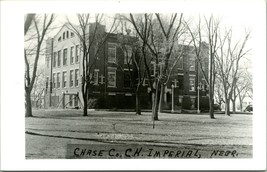 1940s RPPC Chase County Court House - Imperial Nebraska NE Unused Postcard P9 - £7.80 GBP