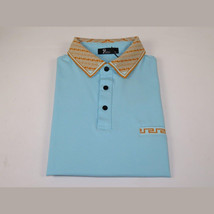 Men Sports Shirt PAZO by DE-NIKO Short Sleeves Cotton Polo Shirt DBK2303 Blue image 5