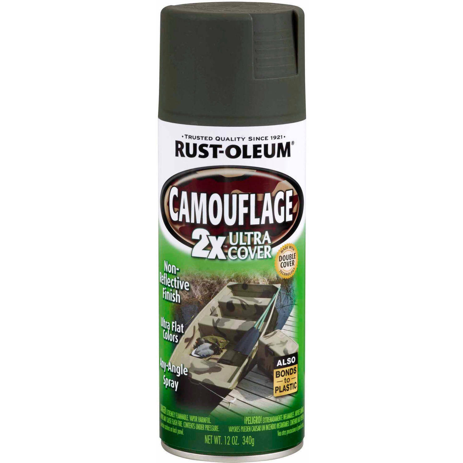 Rust-Oleum Specialty Camouflage Ultra Cover 2X Spray Paint, 12 Oz. Deep ... - $12.29