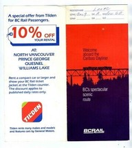 BCRail Ticket Jacket Cariboo Dayliner British Columbia Spectacular Sceni... - $18.79