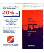 BCRail Ticket Jacket Cariboo Dayliner British Columbia Spectacular Sceni... - £14.69 GBP