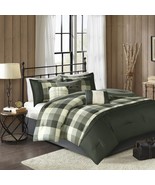 Madison Park Ridge 7 Piece Herringbone Comforter Set in Grey - $2,705.72 MXN