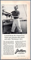 1950s Jantzen Sportswear PRINT AD Lowell North No. 1 Yachtsman &quot;Cable Sh... - $5.32 CAD