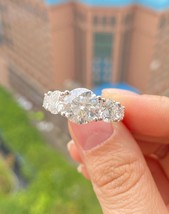 Engagement Ring V Shape Classic Vintage Eternity Wedding Bridal Ring For Gift  - £116.53 GBP