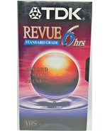 TDK Revue Standard Grade EP VHS 6 Hours T120  VHS Tapes Lot of 2 - $8.42