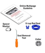 03-11 Mercedes SL500 550 55 65 R230 Hydraulic Cylinder Roof Repair Kit U... - $506.65 MXN