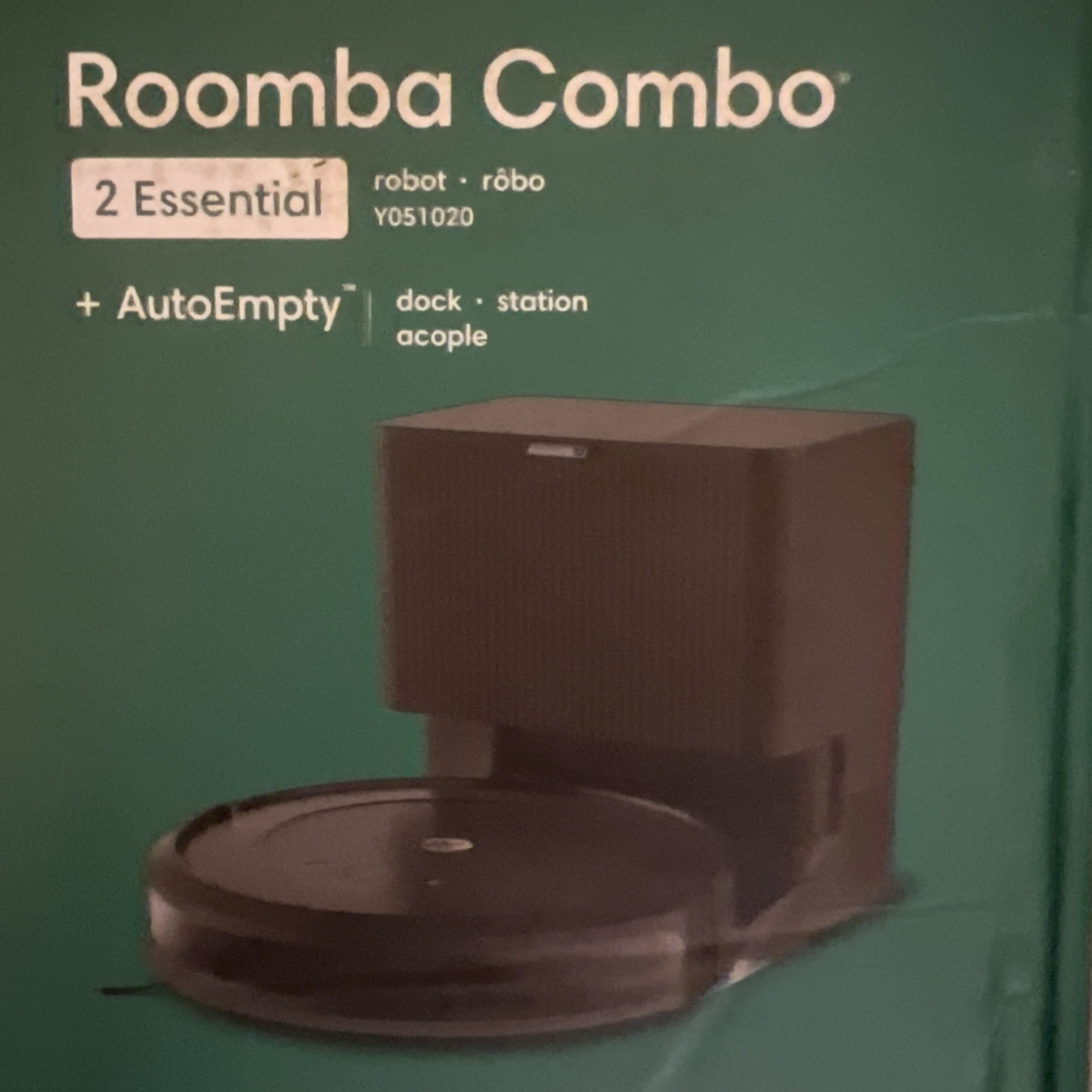 IROBOT Y051020 Roomba Combo Essential Robot Vacuum and Mop 110-120V 50/60Hz 5A - $169.99