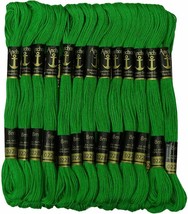 Anchor Threads Cross Stitch Stranded Cotton Thread Hand Embroidery Floss Green - £9.69 GBP